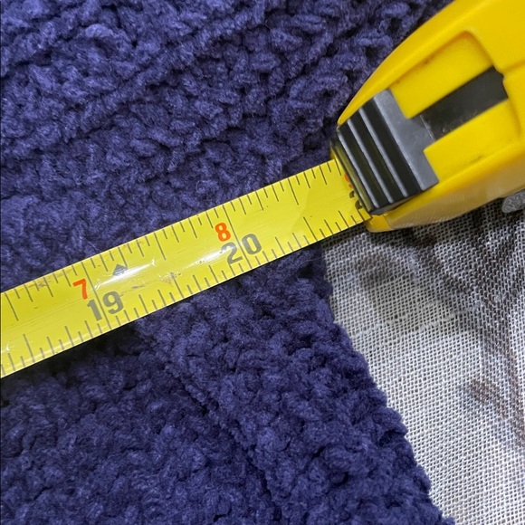 Free People Navy Ribbed Crewneck Sweater with puffy sleeves 100% Cotton sz small - Picture 15 of 16